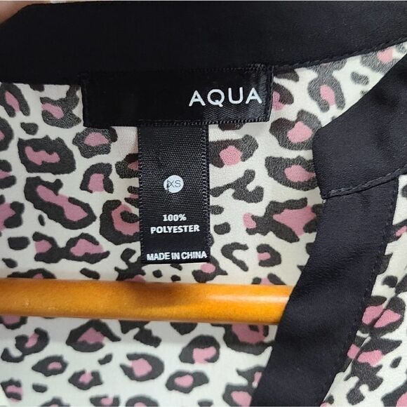 Aqua Cheetah Print Sleeveless Top Size XS - Picture 6 of 7